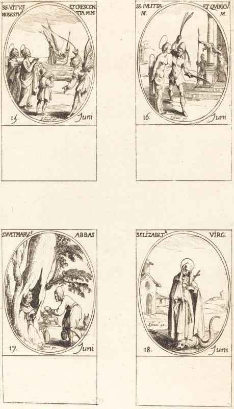 Sts. Vitus, Modestus, & Crescentia; Sts. Julitta & Quiricus; St. Avitus, Abbot; St. E.