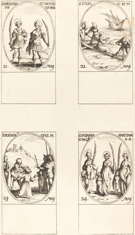 Sts. Nicostratus and Anthiocus; St. Julia; St. Desiderius; Sts. Susanna, Palladia, an.