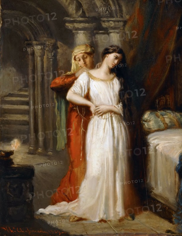 Desdemona Retiring to her Bed, 1849. Found in the collection of Musée du Louvre, Paris.