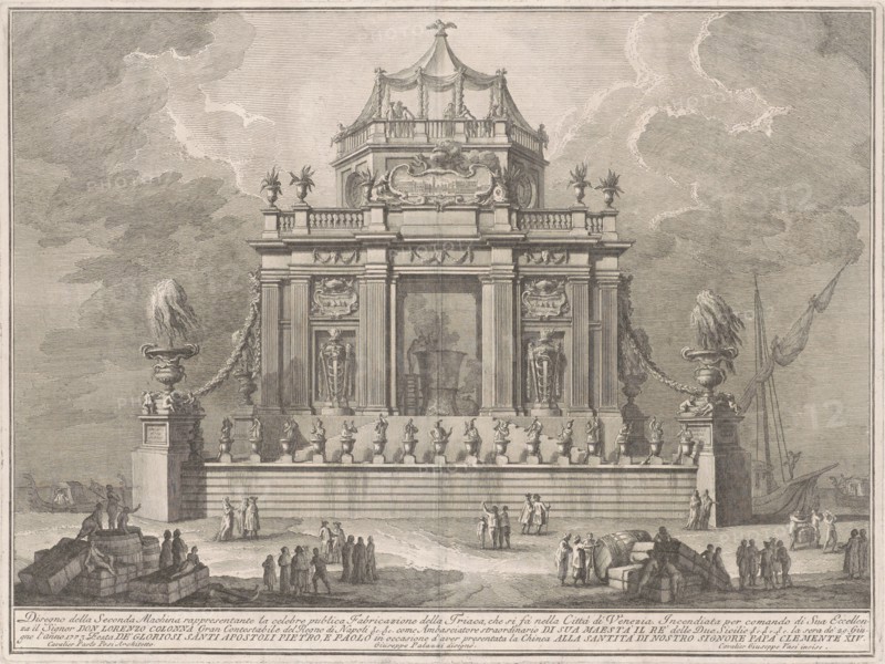 The Seconda Macchina for the Chinea of 1773: The Preparation of Theriac in Venice, 1773.