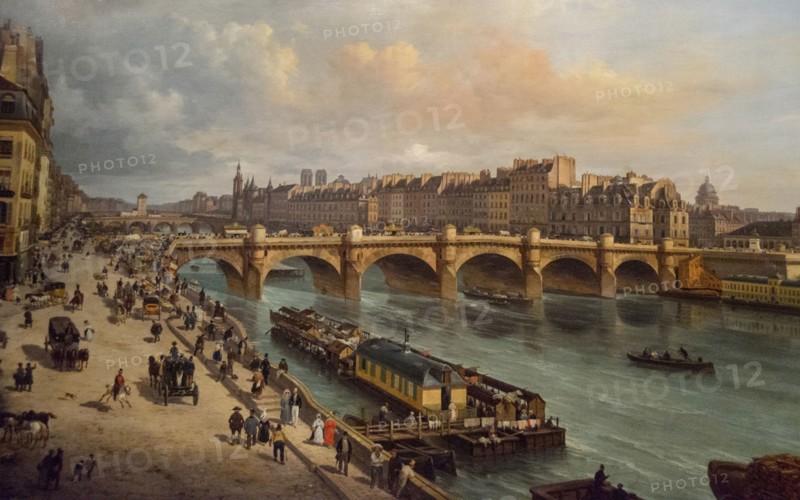 Le Pont-Neuf et la Cité Paris 1832, 1832. Creator: Canella, Giuseppe, the Elder (1788-1847).