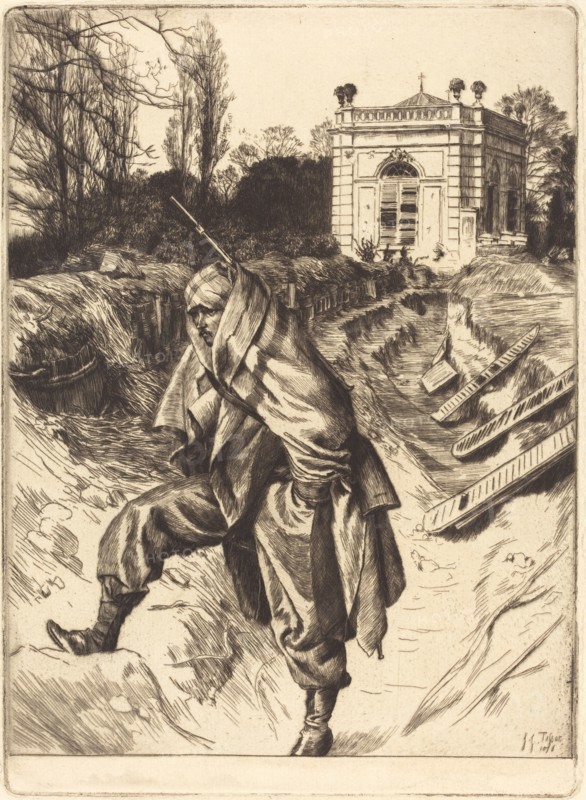 Grand Garde (Souvenir du siège de Paris), 1878. Creator: James Tissot.