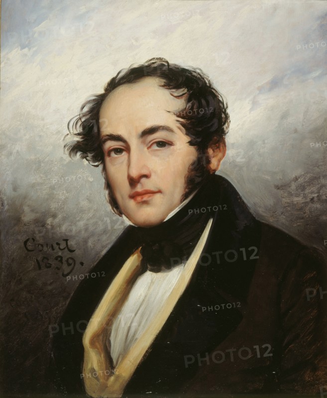 Portrait of Paul de Kock (1793-1871), 1839. Creator: Court, Joseph-Désiré (1797-1865).