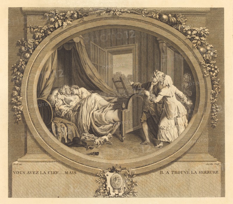 Vous avez la clef, mais il a trouvé la serrure. Creator: Jean-Louis Anselin.