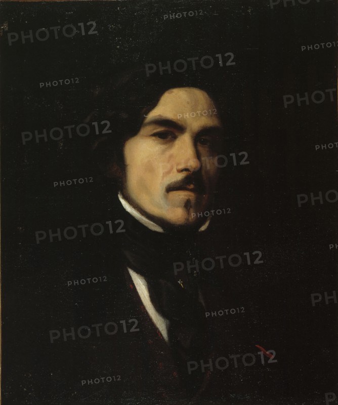 Portrait of Eugène Delacroix (1798-1863), c. 1840. Creator: Anonymous.