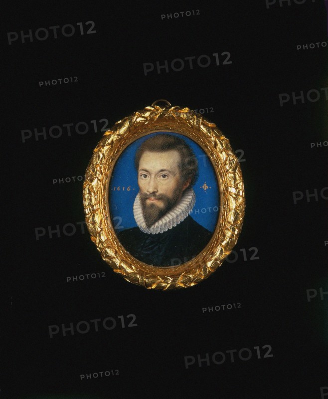 Portrait of the poet John Donne (1572-1631), 1616. Creator: Oliver, Isaac (1556-1617).