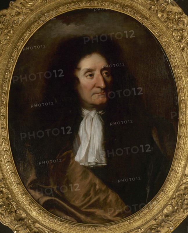 Portrait of Jean de La Fontaine (1621-1695), c. 1680. Creator: Rigaud, Hyacinthe François Honoré (1659-1743).