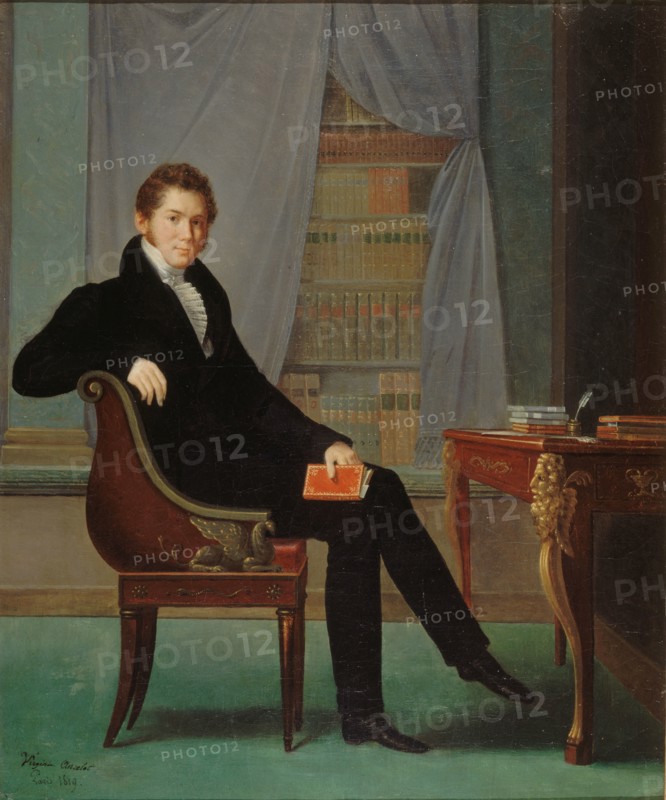 Portrait of Jacques-François Ancelot (1794-1854), 1819. Creator: Ancelot, Marguerite-Louise Virginie (1792-1875).