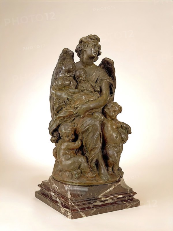 Guardian Angel: Study for Monument Commemorating Queen Victoria's Grandchildren, 1876-1878. Creator: Jules Dalou.