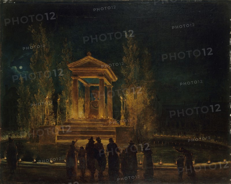 The temporary Mausoleum of Jean-Jacques Rousseau, ca 1794. Creator: Robert, Hubert (1733-1808).