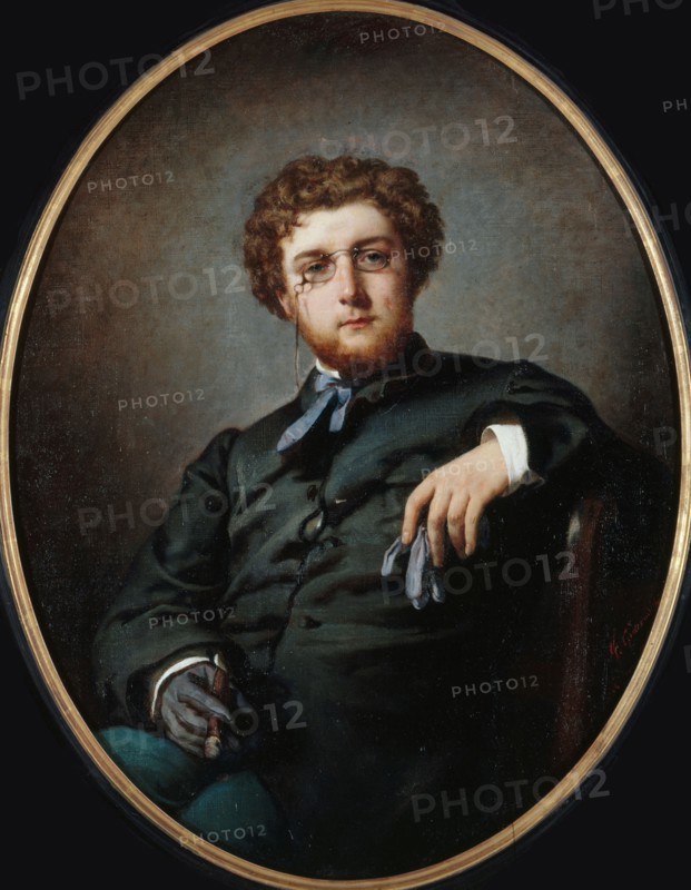 Portrait of the composer Georges Bizet (1838-1875), ca 1865. Creator: Giacomotti, Felix Henri (1828-1909).
