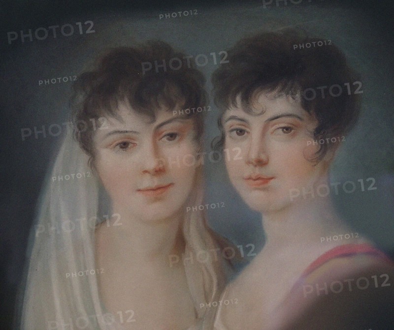 Josephine and Charlotte Brunsvik (Detail), 19th century. Creator: Anonymous.