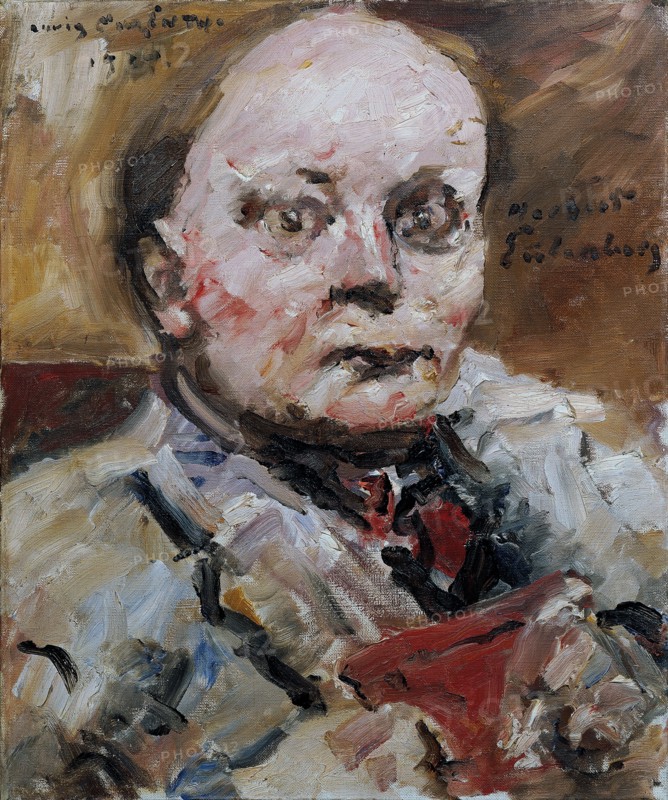 Portrait of the poet Herbert Eulenberg, 1924. Creator: Corinth, Lovis (1858-1925).