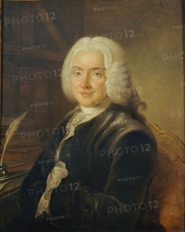 Portrait of Charles-Jean-François Hénault (1685-1770), ca 1730. Creator: Pougin de Saint Aubin, Claude (1685-1770).