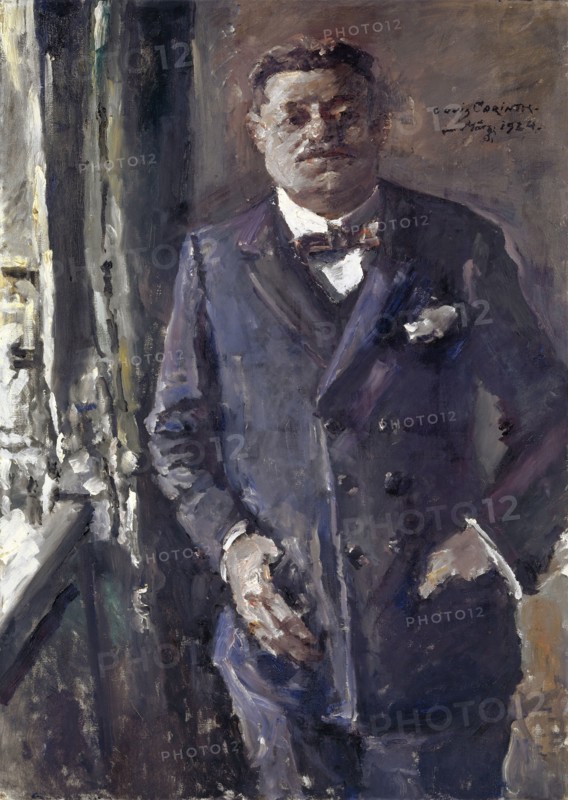 Portrait of Friedrich Ebert (1871-1925), President of the German Reich, 1924. Creator: Corinth, Lovis (1858-1925).