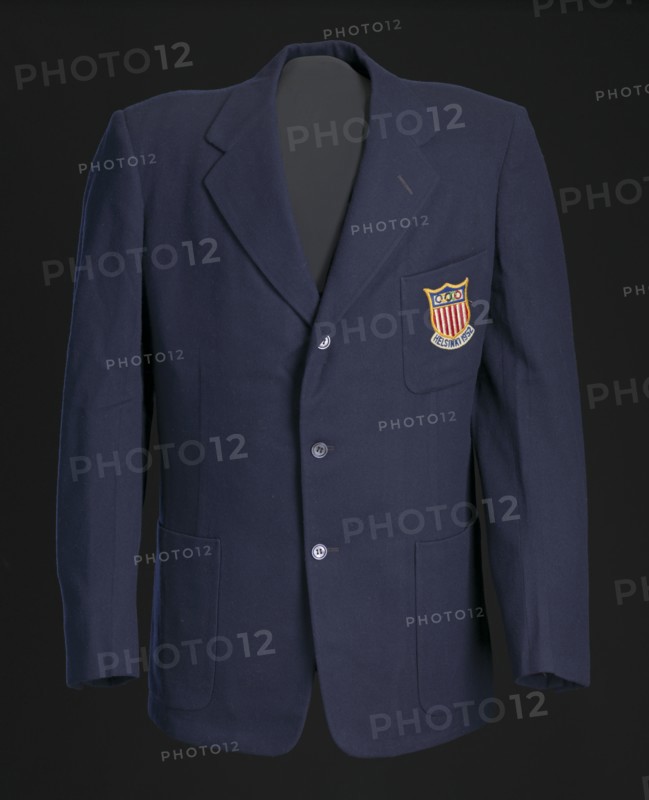 Blazer, tie, and belt worn by Ted Corbitt for the 1952 Helsinki XV Olympics, 1952. Creator: Unknown.