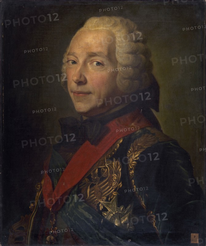 Portrait of Charles Louis Auguste Fouquet, duc de Belle-Isle (1684-1761). Creator: La Tour, Maurice Quentin de (1704-1788).