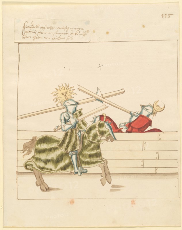 Freydal, The Book of Jousts and Tournament of Emperor Maximilian I: Combats...Plate 103, c. 1515. Creator: Unknown.