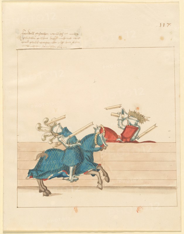 Freydal, The Book of Jousts and Tournament of Emperor Maximilian I: Combats..., Plate 105, c1515. Creator: Unknown.