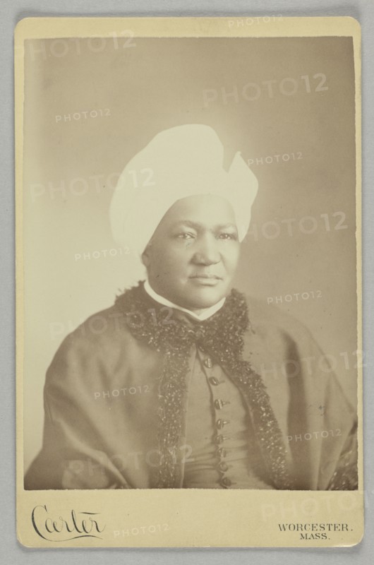 Cabinet card of Sarah Ann Blunt Crozley, November 1884. Creator: Carter.