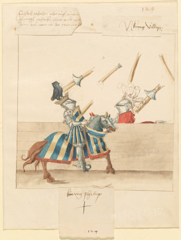 Freydal, The Book of Jousts and Tournament of Emperor Maximilian I: Combats...Kunig Philip, c1515. Creator: Unknown.