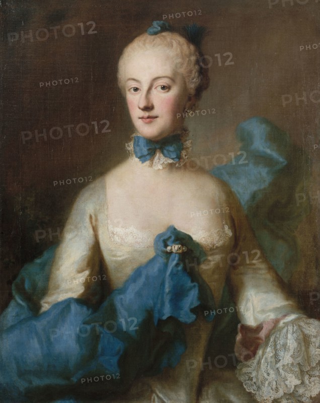 Duchess Maria Anna Josepha of Bavaria (1734-1776), Margravine of Baden-Baden, c.1750. Creator: Desmarées, George (1697-1776).