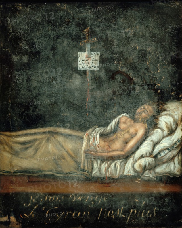 Louis-Michel Le Peletier, Marquis de Saint-Fargeau (1760-1793) on his deathbed, c. 1793. Creator: David, Jacques Louis (1748-1825).