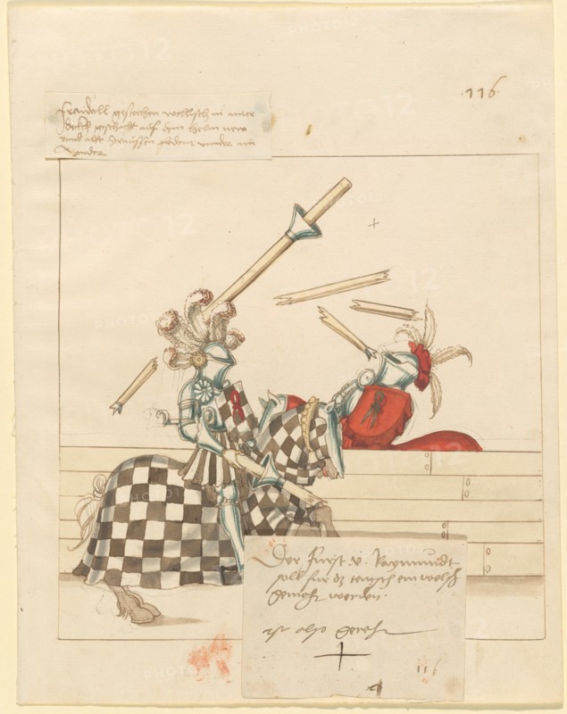 Freydal, The Book of Jousts and Tournament of Emperor Maximilian I: Combats..., Plate 104, c1515. Creator: Unknown.