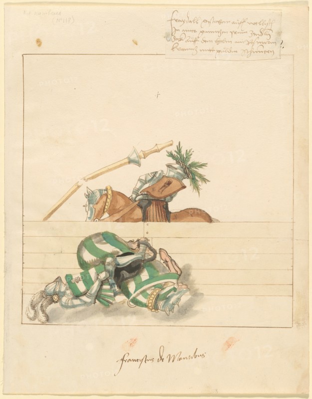 Freydal, The Book of Jousts and Tournament of Emperor Maximilian I: Combats..., Plate 106, c1515. Creator: Unknown.