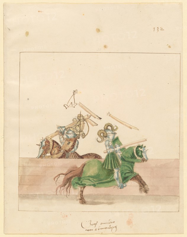 Freydal, The Book of Jousts and Tournament of Emperor Maximilian I: Combats..., Plate 120, c1515. Creator: Unknown.