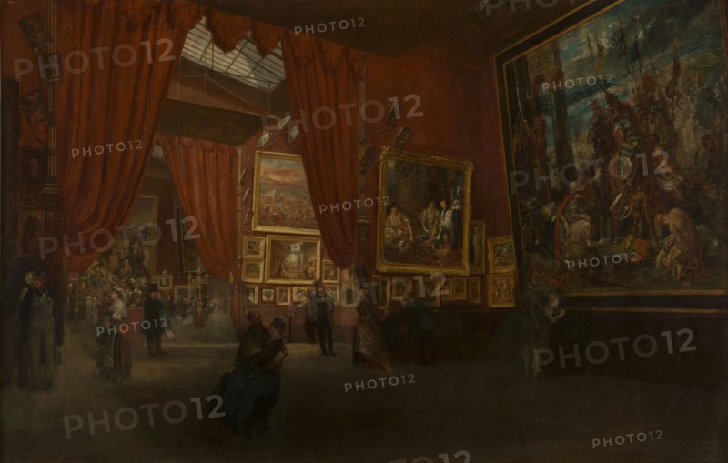 Exhibition of works by Eugène Delacroix, at the Martinet gallery, boulevard des..., 1864. Creator: Albertini, Ed. (active ca 1864).