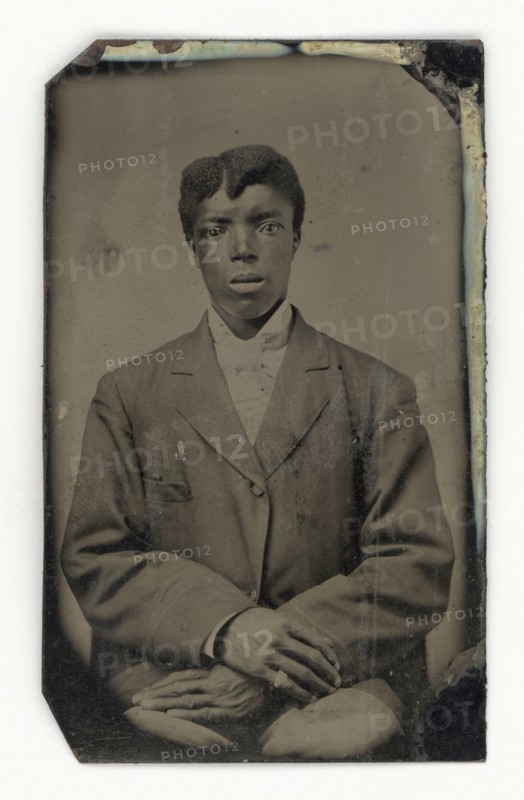 Tintype of a man, 1856-1900. Creator: Unknown.
