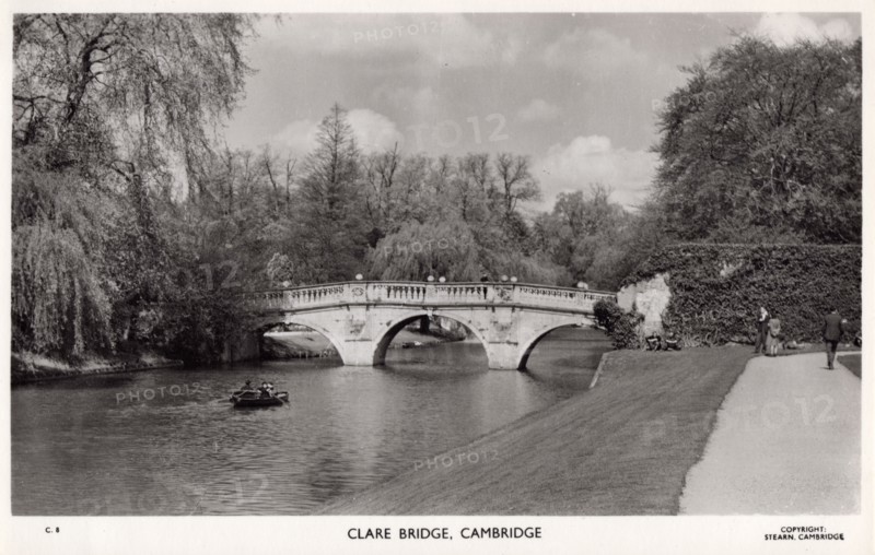Clare Bridge, Cambridge, 1940s. Creator: Stearn.
