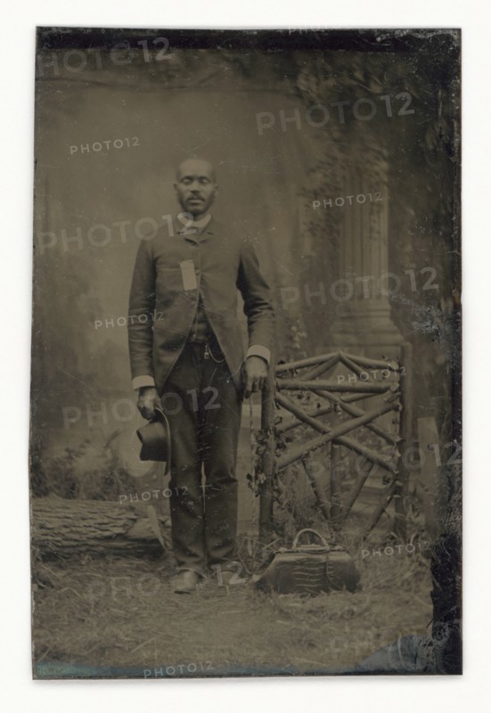 Tintype of a man, 1856-1900. Creator: Unknown.