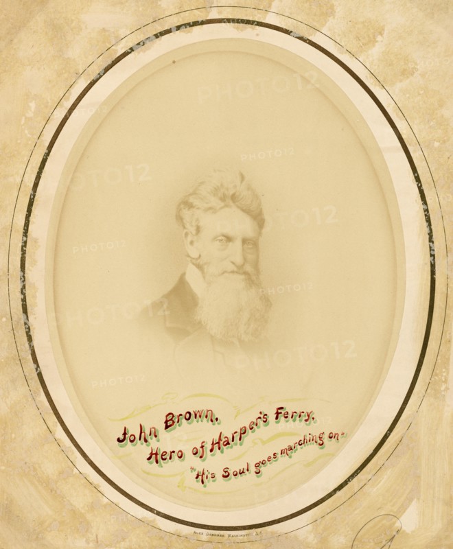 Portrait of John Brown, ca. 1859. Creator: Alexander Gardner.