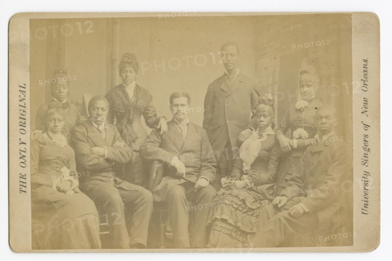 THE ONLY ORIGINAL University Singers of New Orleans, 1877-1890. Creator: Edward W. Bogardus.