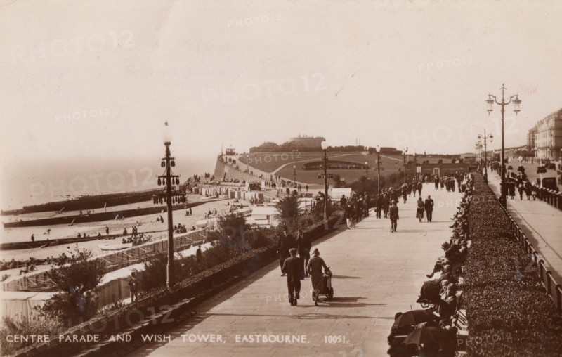Centre Parade and Wish Tower, Eastbourne, 1935. Creator: Unknown.