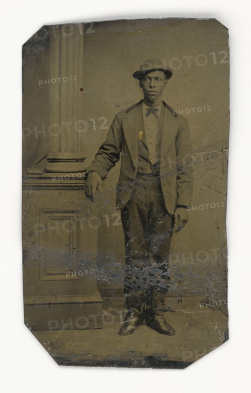 Tintype of a man, 1856-1900. Creator: Unknown.