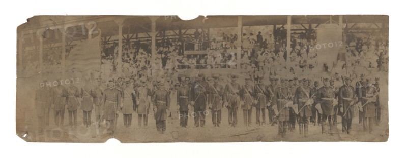 Albumen print of members of the Grand United Order of Odd Fellows, 1890-1930. Creator: Unknown.