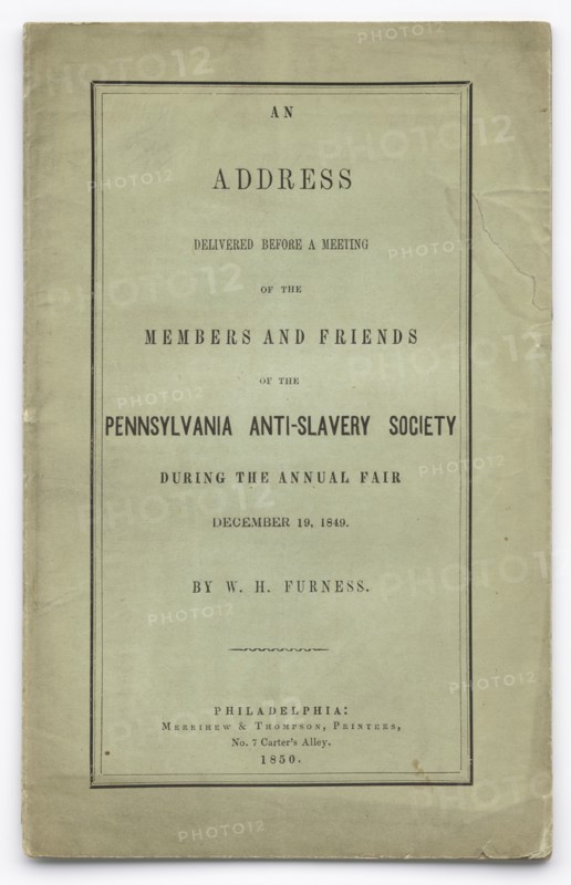 'An Address Delivered Before a Meeting of the Members and Friends of the Pennsylvania'..., 1850. Creator: Unknown.