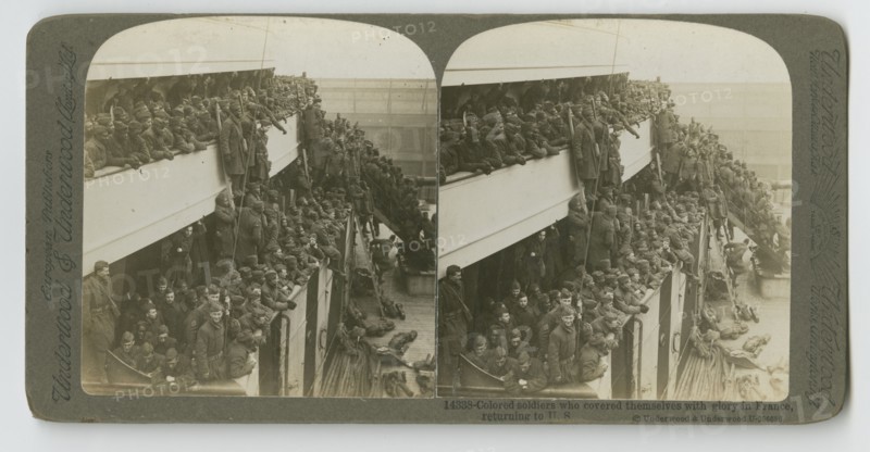 'Colored Soldiers who covered themselves with glory in France, returning to US', 1914-1918. Creator: Unknown.