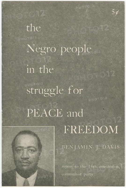 The Negro People in the Struggle for Peace and Freedom, 1951. Creator: Unknown.