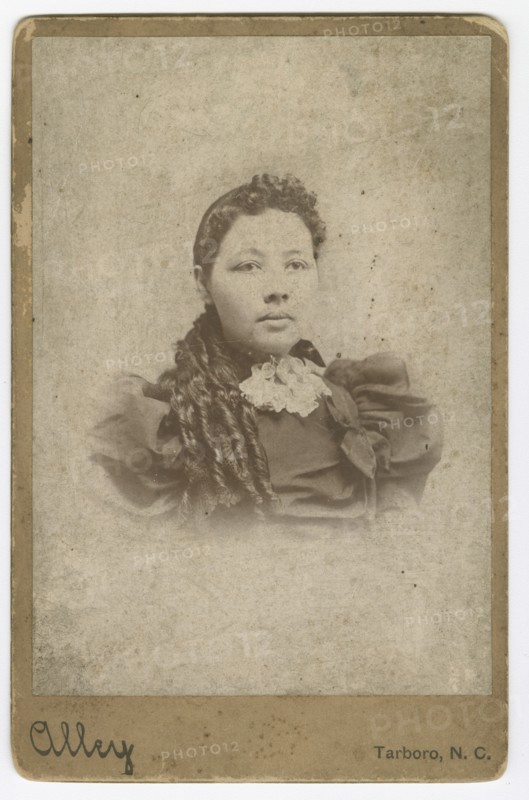 Cabinet card of an unidentified member of the Vass family, 1880-1917. Creator: Sidney Rufus Alley.