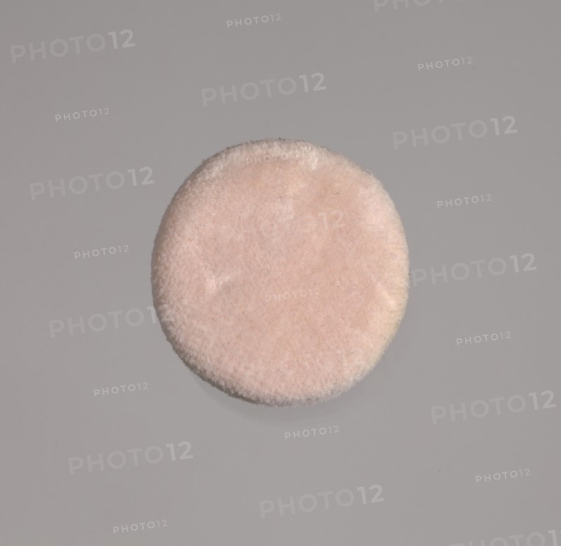 Cosmetic powder puff from Mae's Millinery Shop, 1941-1994. Creator: Prince Matchabelli Inc.