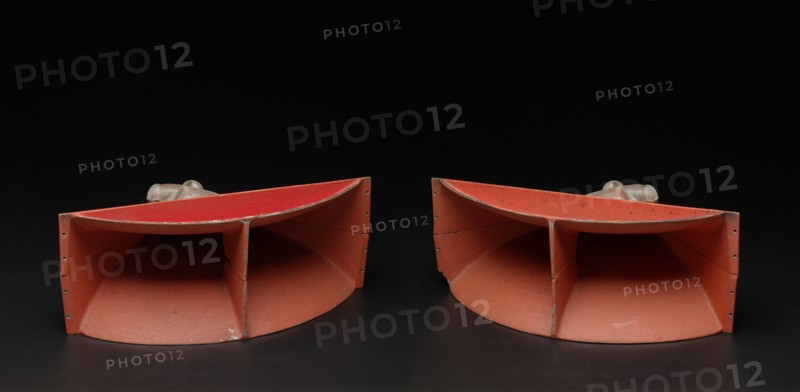 Horn speaker used as part of a DJ setup, 1970s. Creator: Cerwin-Vega.