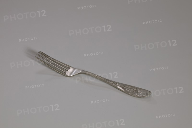 Table fork used by Lavinia Whiteside Carrington, after 1867. Creator: Hall & Elton.