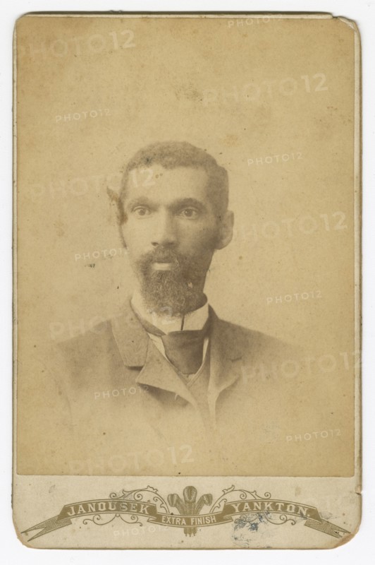 Photograph of a man with a beard, late 19th century. Creator: Louis Janousek.