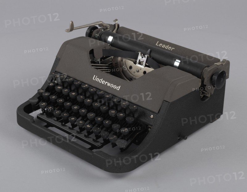Underwood typewriter and case, ca. 1950. Creator: Underwood Typewriter Company.