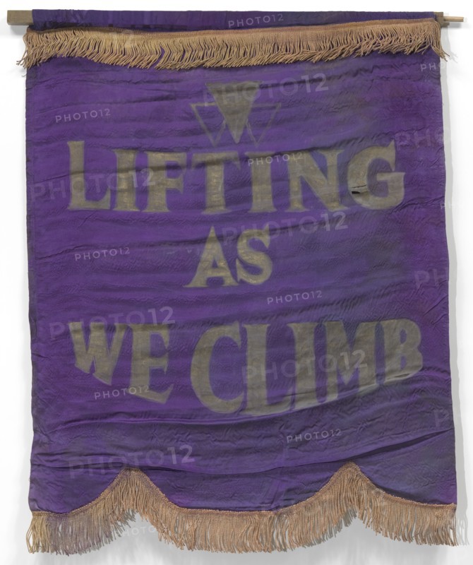 Banner with motto of the National Association of Colored Women's Clubs, ca. 1924. Creator: Unknown.