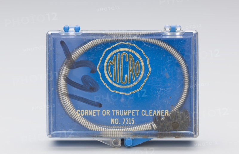 Instrument cleaning snake and case belonging to Maxine Sullivan, ca. 1936. Creator: Unknown.